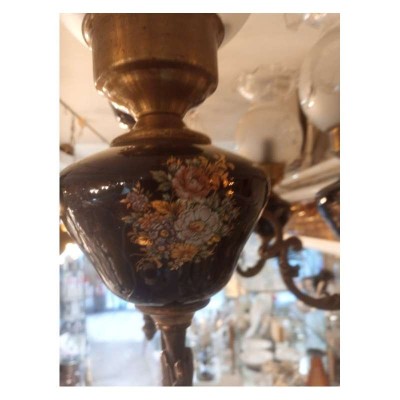 Φωτιστικό Εξάφωτο Μπρούτζινο