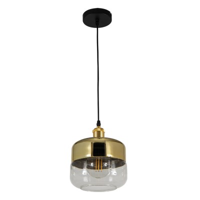 PDC 1238-1 GD  ΜΑΥΡΗ ΡΟΖΕΤΑ ΓΥΑΛΙ ΜΙΣΟ ΔΙΑΦΑΝΟ ΜΙΣΟ ΧΡΥΣΟ 1ΧΕ27