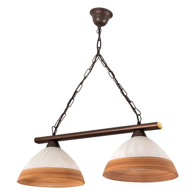 PDA 120-2 2/Φ ΡΑΓΑ ΣΚΟΥΡΙΑ ΛΕΥΚΟ/ΚΑΦΕ ΦΑΣΑ ΓΥΑΛΙ 2ΧΕ27