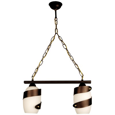 PDA 122-2 WH ΚΡΕΜΑΣΤΟ 2/Φ ΛΕΥΚΟ ΓΥΑΛΙ ΣΚΟΥΡΙΑ ΡΑΓΑ 2ΧΕ27