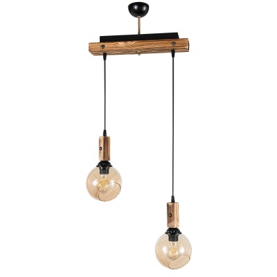 PDT 2061-2S ΡΑΓΑ 2/Φ ΚΡΕΜ. ΛΕΠΤ/ΡΕΙΑ ΞΥΛΟ ΜΕ ΜΕΛΙ ΓΥΑΛΙ 2ΧΕ27