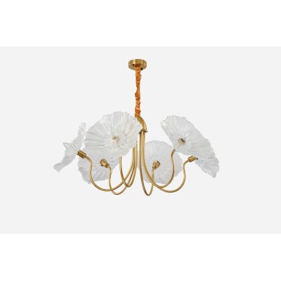 PDC 2046-6  ΠΟΛΥΦΩΤΟ VINTAGE ΧΡΥΣΟ ΜΕ ΛΕΥΚΟ ΓΥΑΛΙ ΛΟΥΛΟΥΔΙ 6ΧΕ14