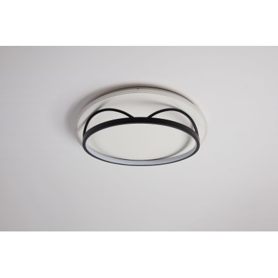 CCC 711  LED ΟΡΟΦΗΣ ΚΥΚΛΙΚΟ ΜΑΥΡΟ-ΑΣΠΡΟ