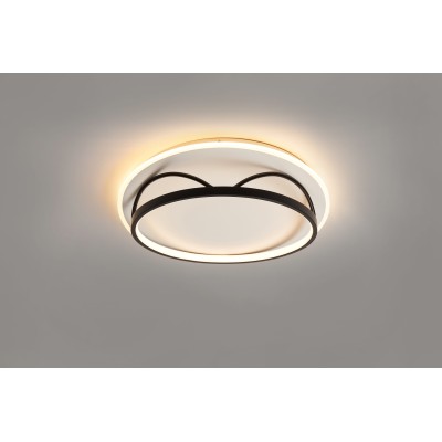 CCC 711  LED ΟΡΟΦΗΣ ΚΥΚΛΙΚΟ ΜΑΥΡΟ-ΑΣΠΡΟ