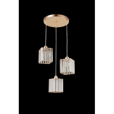 PDC 6169-3 3/Φ ΚΡΕΜ. ΧΡΥΣΟ ΚΥΒΟΙ ΚΡΥΣΤΑΛΙΝΟΙ 3ΧΕ27