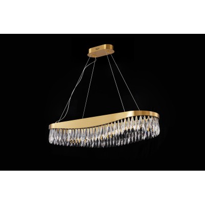 PDC 708-80 LED ΠΟΛΥΕΛΑΙΟΣ ΧΡΥΣΟΣ ΟΒΑΛ ΜΕ ΚΡΥΣΤΑΛΛΑ