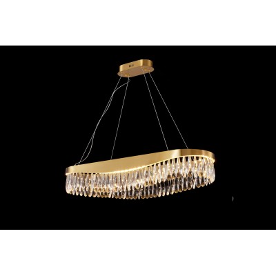 PDC 708-80 LED ΠΟΛΥΕΛΑΙΟΣ ΧΡΥΣΟΣ ΟΒΑΛ ΜΕ ΚΡΥΣΤΑΛΛΑ