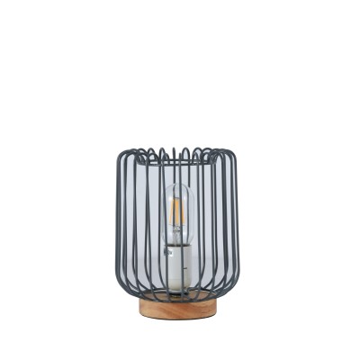 TLC 6324 ΠΟΡΤ. ΞΥΛΙΝΗ ΒΑΣΗ ΜΕΤΑΛΛΟ ΓΚΡΙ 1ΧΕ27