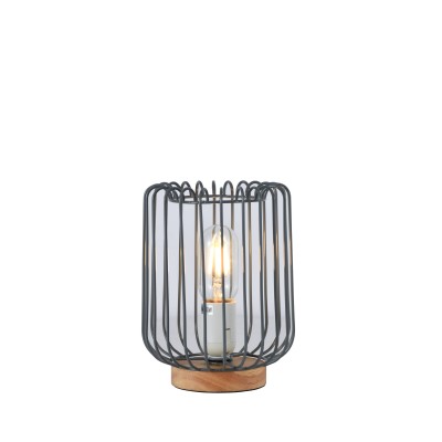 TLC 6324 ΠΟΡΤ. ΞΥΛΙΝΗ ΒΑΣΗ ΜΕΤΑΛΛΟ ΓΚΡΙ 1ΧΕ27