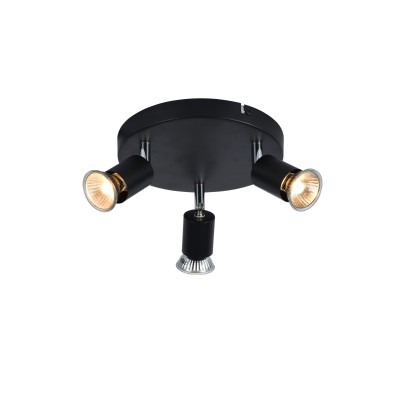 CCC 5215-3 BK ΣΠΟΤ ΟΡΟΦΗΣ 3/Φ ΜΑΥΡΟ 3ΧGU10