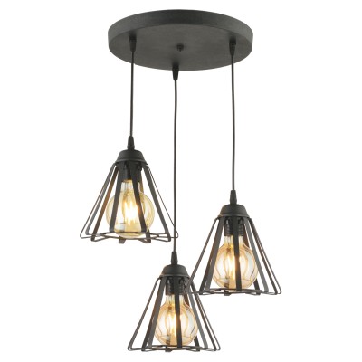 PDT 1255-3 BK 3/Φ ΤΡΙΓΩΝΑ ΣΕ ΡΟΖΕΤΑ 3ΧΕ27