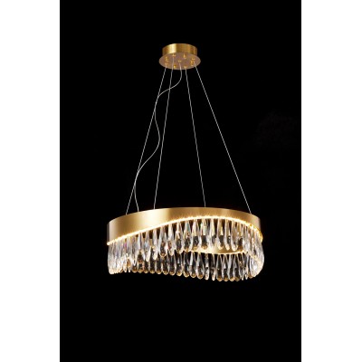 PDC 708-60 ΚΡΕΜΑΣΤΟ LED ΣΑΝ ΚΥΜΑ ΜΕ ΚΡΥΣΤΑΛΛΑ