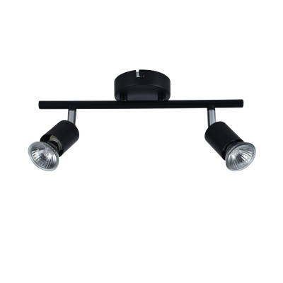 WLC 5215-2 ΒΚ ΣΠΟΤ ΡΑΓΑ 2/Φ ΜΑΥΡΟ 2ΧGU10