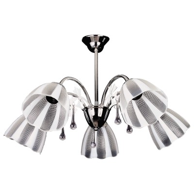 PDT 194-5 ΠΟΛΥΦΩΤΟ ΝΙΚΕΛ ΛΕΥΚΟ/ΔΙΑΦΑΝΟ ΓΥΑΛΙ 5ΧΕ27