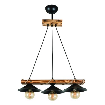 PDT 2060-3 ΡΑΓΑ ΞΥΛΙΝΗ ΜΕ ΚΑΜΠΑΝΑ ΚΑΠΕΛΟ 3xΕ-27