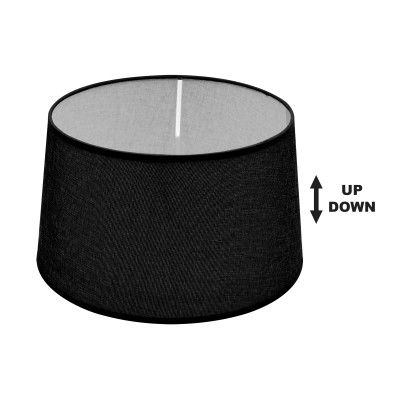 SPC 35 BK E14-E27 (d35-30-H20) ΚΑΠΕΛΟ ΜΑΥΡΟ UP - DOWN