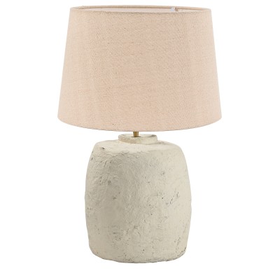 TLI 6344 40BG ΕΠΙΤΡΑΠΕΖΙΑ ΛΑΜΠΑ ΛΕΥΚΗ ΑΠΟ ΑΝΑΚΥΚΛΩΜΕΝΟ ΧΑΡΤΙ ΜΕ ΑΜΠΑΖΟΥΡ ΜΠΕΖ 1ΧΕ27