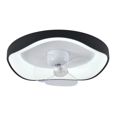 CFC 9509 BK ΑΝΕΜΙΣΤΗΡΑΣ ΜΑΥΡΟΣ ΟΡΟΦΗΣ ΚΙΝΟΥΜΕΝΗ ΚΕΦΑΛΗ 30W, LED, 3 COLORS, DIMMER,CONTROL