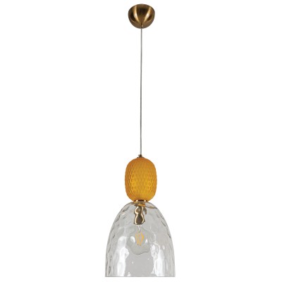 PDC 1281 HN 1/Φ ΣΦΥΡΙΛΑΤΟ ΓΥΑΛΙ ΜΕ ΔΙΑΚΟΣΜΗΤΙΚΟ ΜΕΛΙ ΓΥΑΛΙ 1xE27