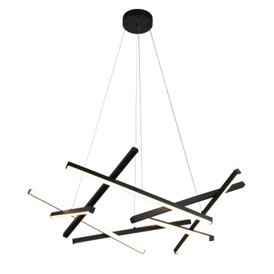 PDC 551-70 BK LED ΠΟΛΥΦΩΤΟ ΜΑΥΡΟ ΤΡΙΛΙΖΑ 80W 3000K