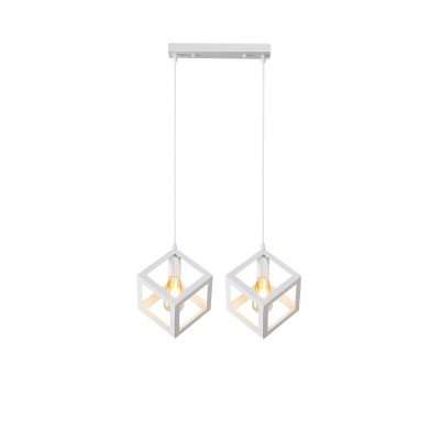 PDC 1249-2 WH - CHN ΡΑΓΑ 2/Φ ΜΕ ΚΡΕΜΑΣΤΟΥΣ ΛΕΥΚΟΥΣ ΚΥΒΟΥΣ 2ΧΕ27