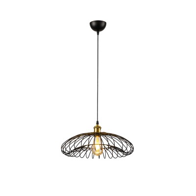 PDC 6081 BK ΜΕΤΑΛΛΙΚΟ ΜΑΥΡΟ 1ΧΕ27 ΣΧ ΟΜΠΡΕΛΑ