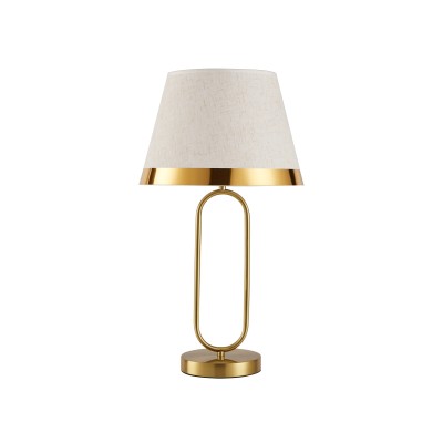 TLC 8814 ΕΠΙΤΡΑΠΕΖΙΑ ΛΑΜΠΑ ΧΡΥΣΗ ΟΒΑΛΑ ΒΑΣΗ ΜΕ ΑΜΠΑΖΟΥΡ ΜΠΕΖ ΧΡΥΣΟ ΣΙΡΙΤΙ 1xE-27