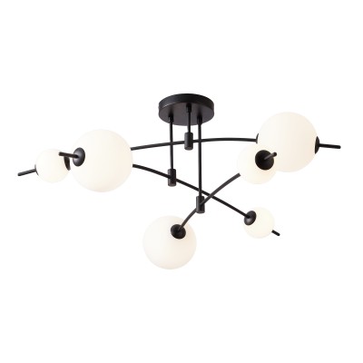 CCC 553-6 ΟΡΟΦΗΣ LED ΓΡΑΜΜΙΚΟ ΜΑΥΡΟΣ ΣΚΕΛΕΤΟΣ ΜΕ 6 ΦΟΥΣΚΕΣ 60W 3000K 3600 LUM