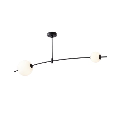 CCC 553-2 ΟΡΟΦΗΣ ΓΡΑΜΜΙΚΟ ΜΑΥΡΟΣ ΣΚΕΛΕΤΟΣ ΜΕ ΔΥΟ ΦΟΥΣΚΕΣ LED 20W 3000K 1200 LUM