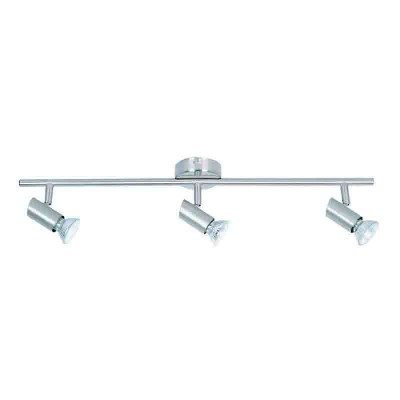 InLight Επιτοίχιο σποτ από μέταλλο σε νίκελ ματ απόχρωση 3XGU10 D:60cm (9076-3Φ-Νίκελ Ματ)