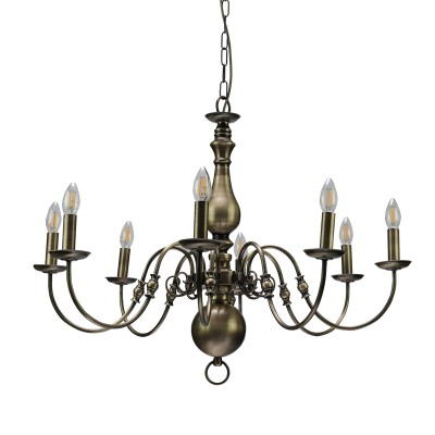 InLight Κρεμαστό φωτιστικό από οξυντέ μέταλλο 8XE14 D:83cm (5309-8)