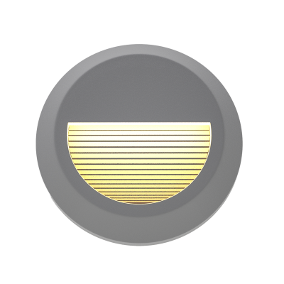 it-Lighting Maroon LED 2W 3CCT Outdoor Wall Lamp Grey D:15cmx2.7cm (80201630)