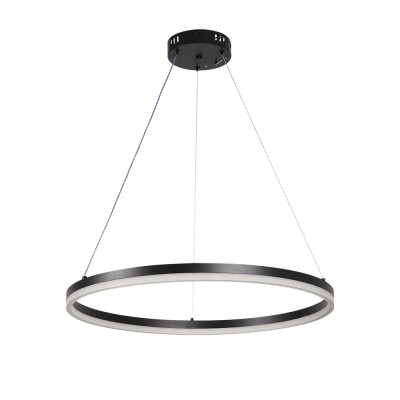 InLight Κρεμαστό φωτιστικό LED 45W 3CCT (by switch on base) D:75cm (6095-C-Black)