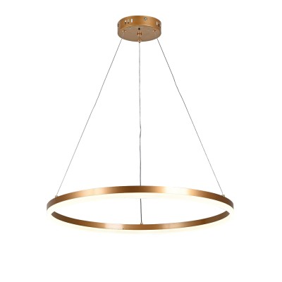 Inlight Κρεμαστό φωτιστικό LED 45W 3CCT (by switch on base) D:75cm (6095-C-Golden)