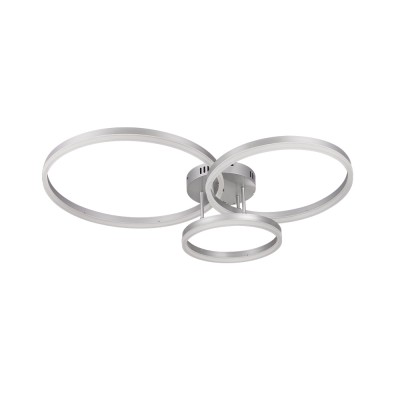 Inlight Φωτιστικό οροφής LED 75W 3CCT (by switch on base) D:95cm (6094-A-Silver)