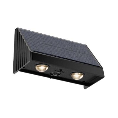 InLight Seneca-LED 2x0,5W 3000K Solar Outdoor Light in Black Color (80204711S)