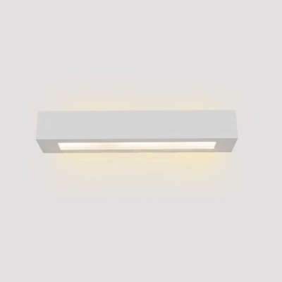 Inlight Επιτοίχιο φωτιστικό λευκό από γύψο 2xE14 D:45cm (43049-A-White)