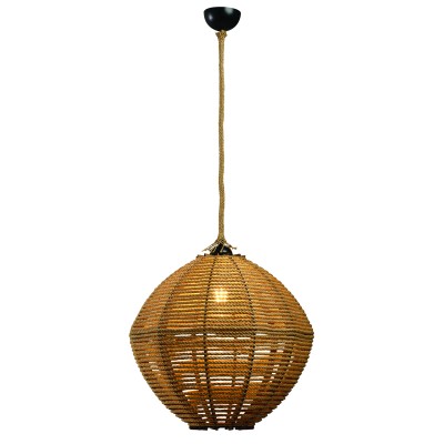 Φωτιστικό μονόφωτο σχοινί natural Ε27 Φ45