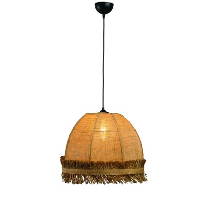 Φωτιστικό μονόφωτο λινάτσα natural Ε27 Φ40