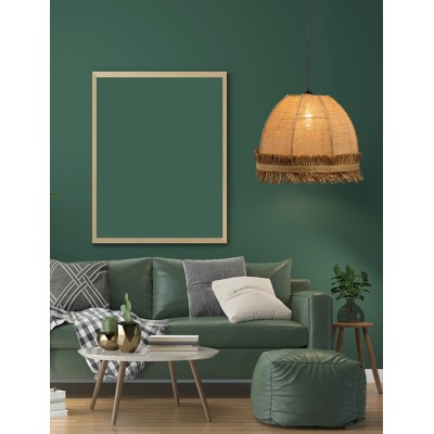 Φωτιστικό μονόφωτο λινάτσα natural Ε27 Φ40