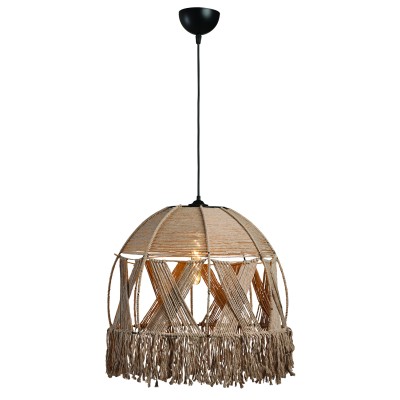 Φωτιστικό μονόφωτο σχοινί natural Ε27 Φ60