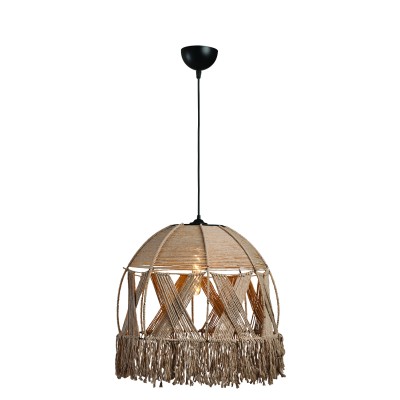 Φωτιστικό μονόφωτο σχοινί natural Ε27 Φ40