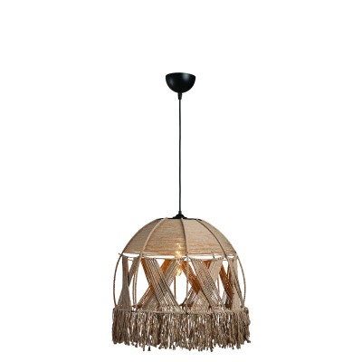 Φωτιστικό μονόφωτο σχοινί natural Ε27 Φ30