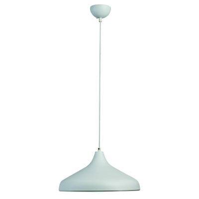 Φωτιστικό μονόφωτο μέταλλο σε λευκό χρώμα Ε27 Φ35