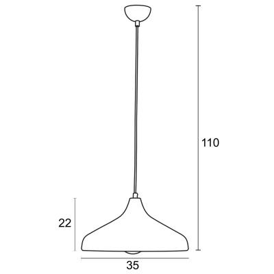 Φωτιστικό μονόφωτο μέταλλο λευκό/ασημί Ε27 Φ35