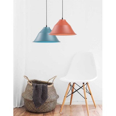 Φωτιστικό μονόφωτο αλουμίνιο τερακότα Ε27 Φ38