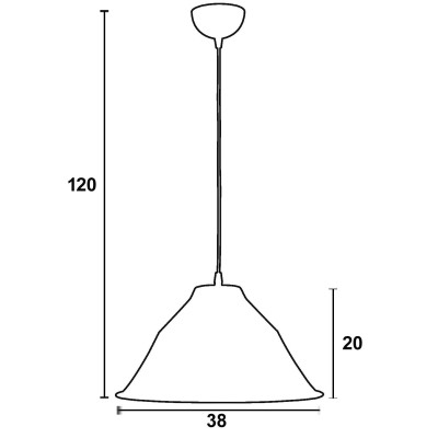Φωτιστικό μονόφωτο αλουμίνιο τερακότα Ε27 Φ38