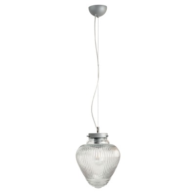 Φωτιστικό μονόφωτο γυαλί διάφανο Ε27 Φ25