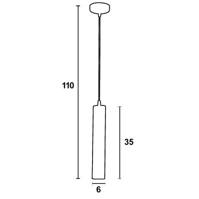 Φωτιστικό μονόφωτο αλουμίνιο στρογγυλό γραφίτης GU10 Φ6