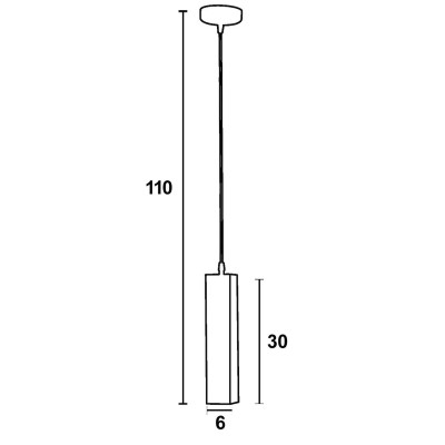 Φωτιστικό μονόφωτο αλουμίνιο τετράγωνο λευκό GU10 Φ6